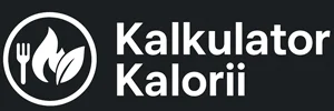 Kalkulator Kalorii Czarne logo