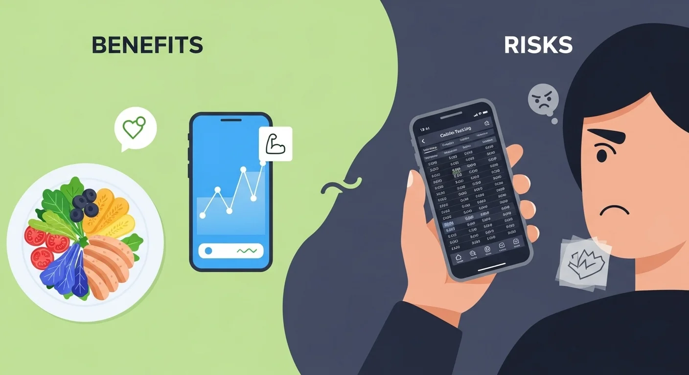 Korzyści i ryzyko związane ze śledzeniem kalorii